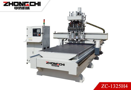 شراء ZC-1325H4 آلة قطع CNC أربعة رؤوس آلة حفر الخشب CNC التصنيع عبر الإنترنت